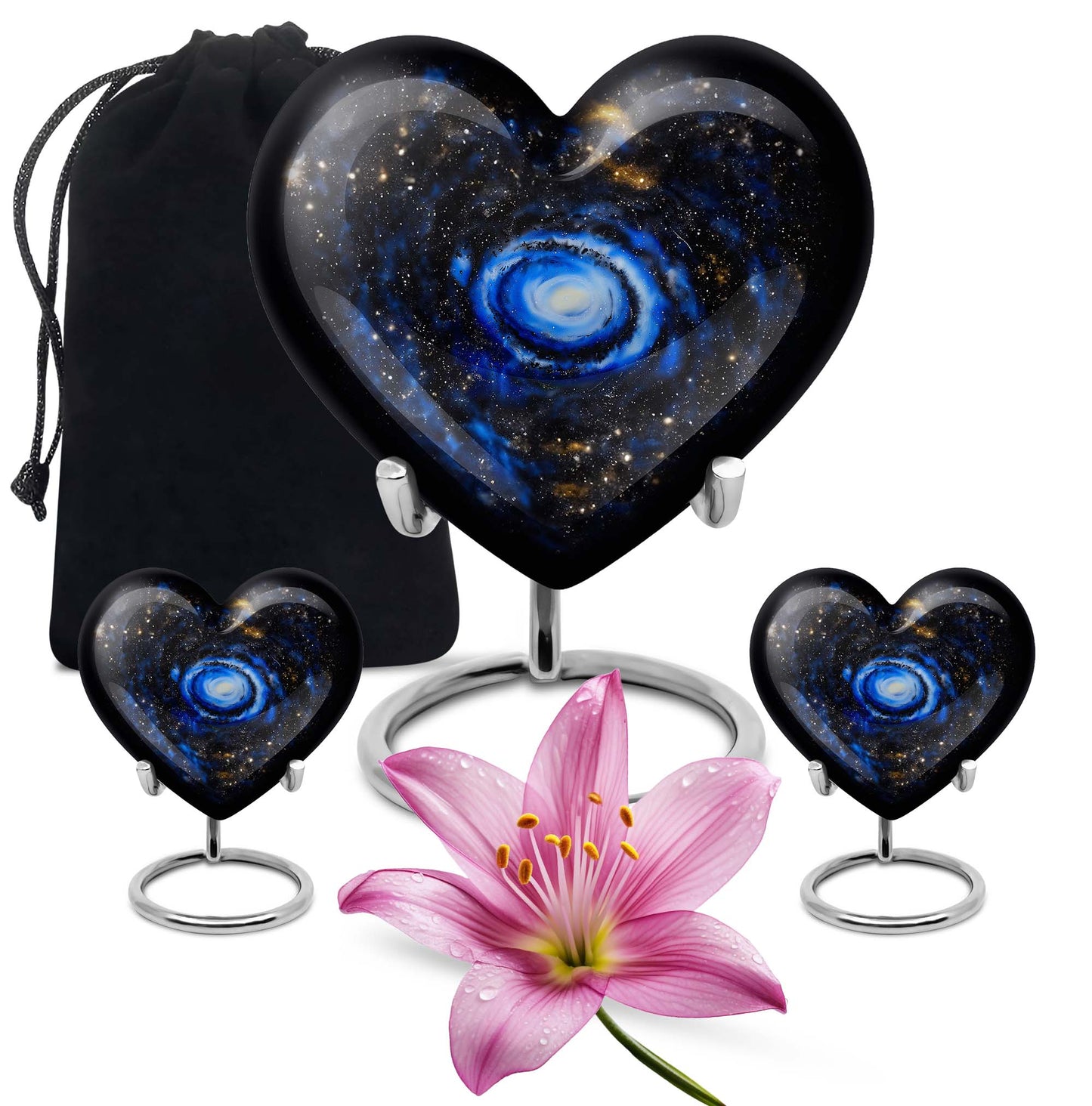 Galaxy Urn; Heart-shaped