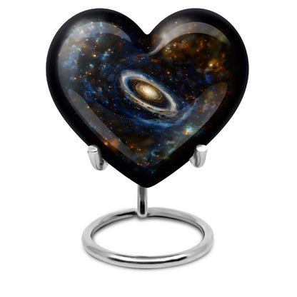 Personalized Galaxy Cremation Urn for Adult Male - 10-inch, 200 cu in - Yatskia
