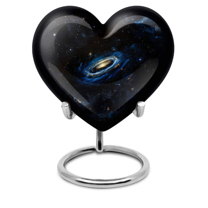 Personalized Galaxy Memorial Urn for Human Ashes - 10-inch, 200 cu in - Yatskia