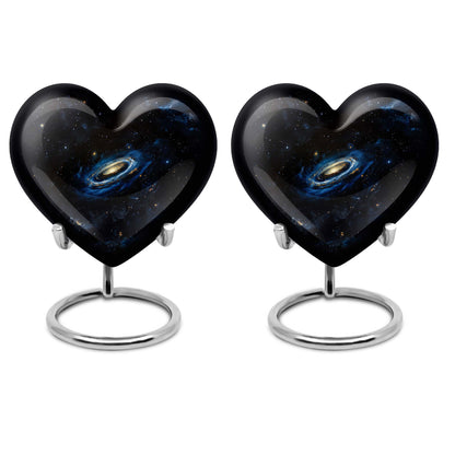 Personalized Galaxy Memorial Urn for Human Ashes - 10-inch, 200 cu in - Yatskia