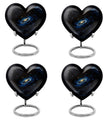 Galaxy Urn, heart-shaped funeral urn