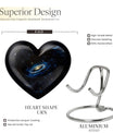 Galaxy Urn, heart-shaped funeral urn