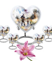 Heart Design Fishing Urn for Adult Human Ashes