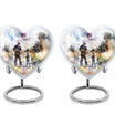 Heart Design Fishing Urn for Adult Human Ashes