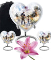 Heart Design Fishing Urn for Adult Human Ashes