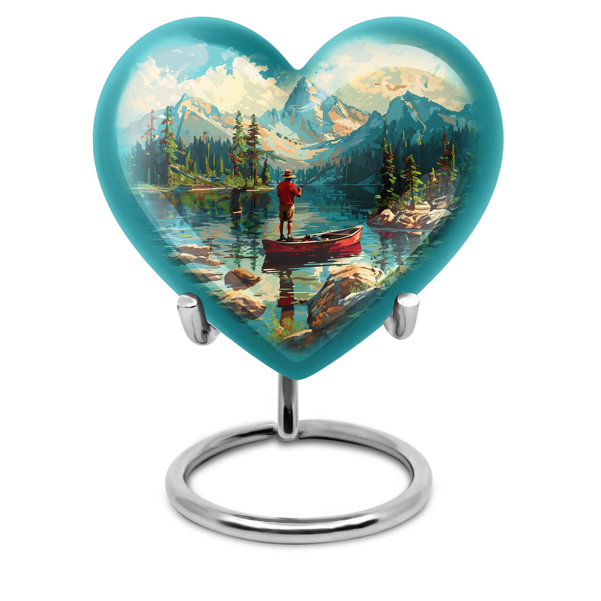 Fishing Boat Memorial Urn For Ashes - Artistic Cremation Urn For Funeral