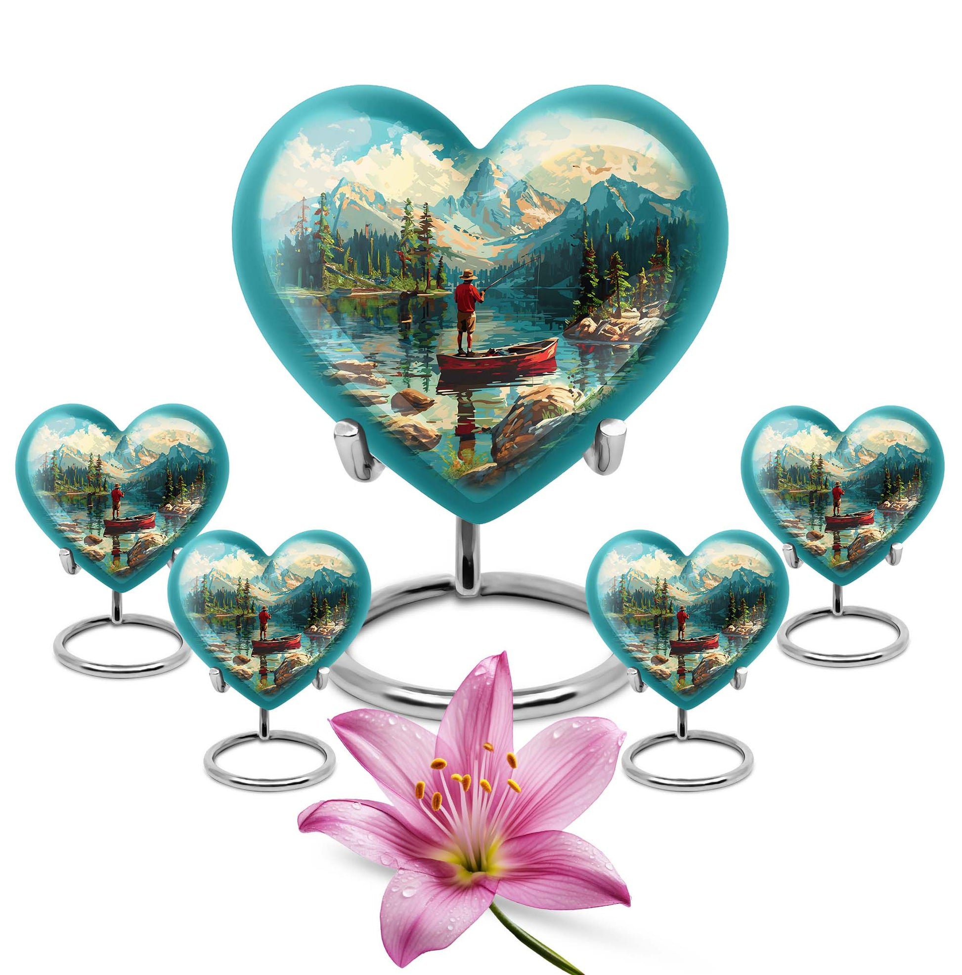 Fishing Boat Memorial Urn For Ashes - Artistic Cremation Urn For Funeral