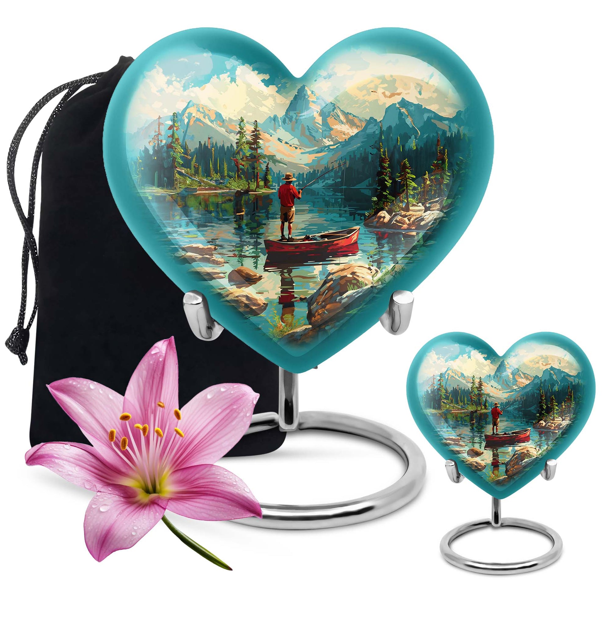 Fishing Boat Memorial Urn For Ashes - Artistic Cremation Urn For Funeral