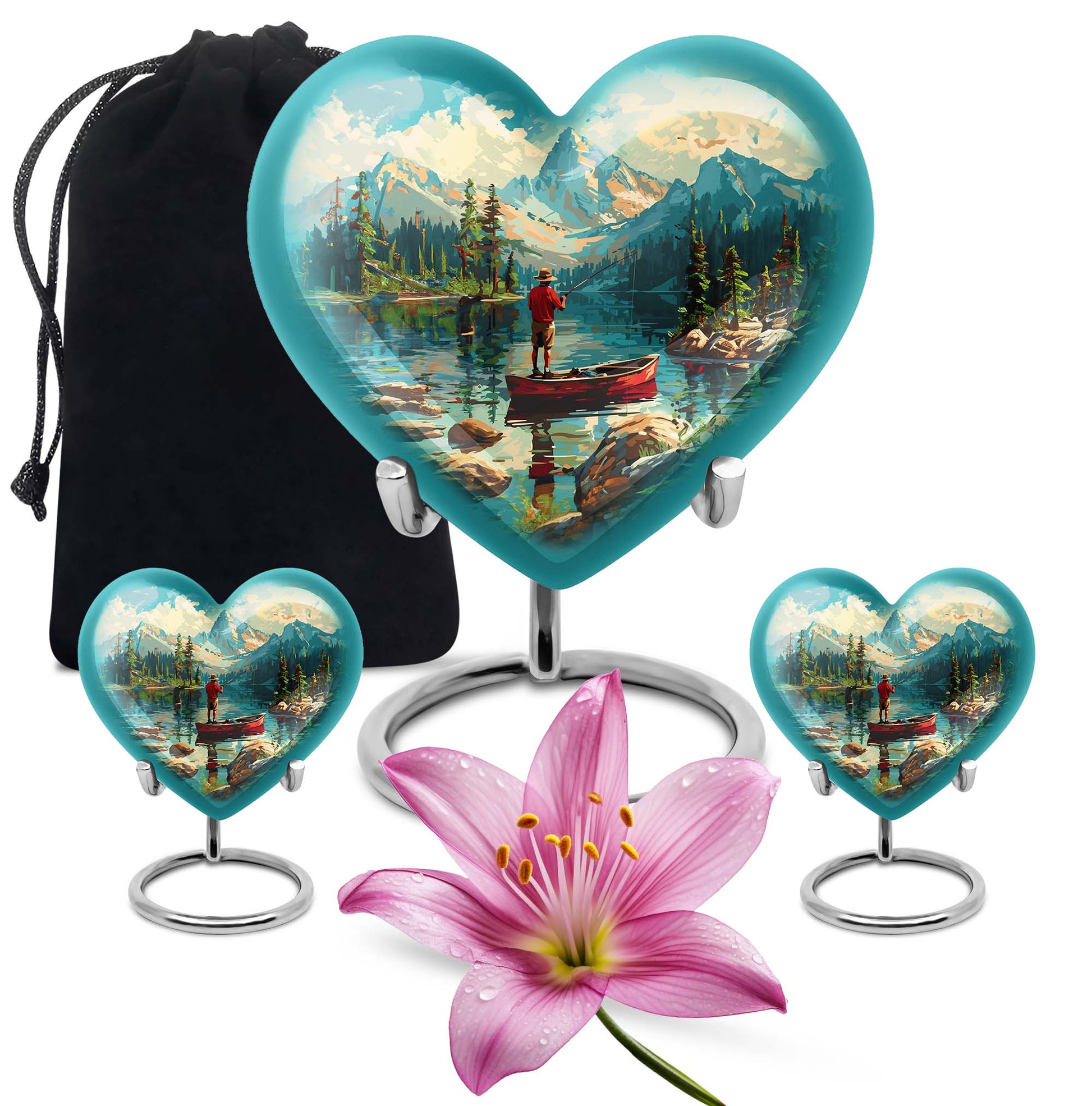 Fishing Boat Memorial Urn For Ashes - Artistic Cremation Urn For Funeral