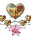 heart-shaped Fishing memorial urn
