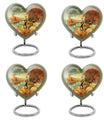 heart-shaped Fishing memorial urn