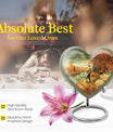 heart-shaped Fishing memorial urn
