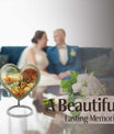 heart-shaped Fishing memorial urn