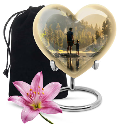 Personalized Mother Cremation Urn for Mother - 10-inch, 200 cu in - Yatskia