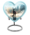 Heart-shaped fishing urn