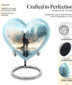 Heart-shaped fishing urn