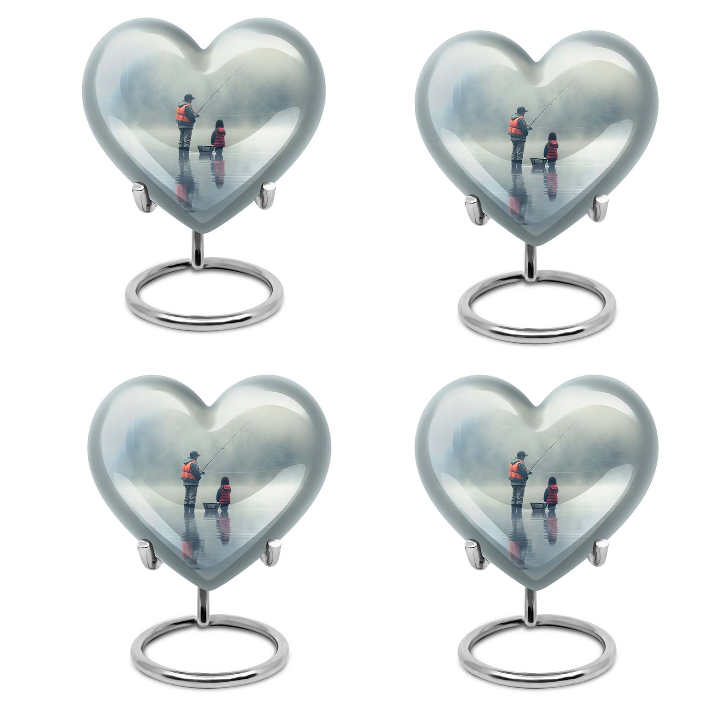 Heart-design Fishing Urn