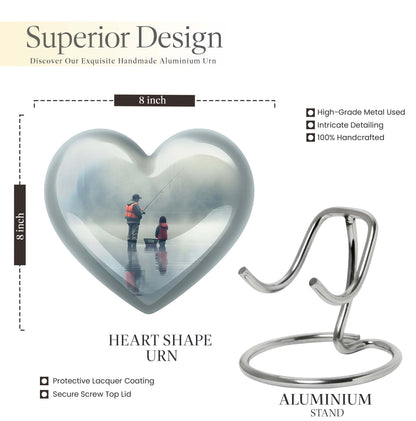 Heart-design Fishing Urn