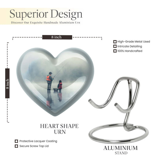 Heart-design Fishing Urn