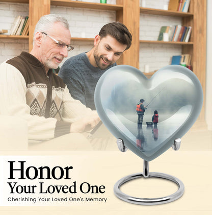 Heart-design Fishing Urn
