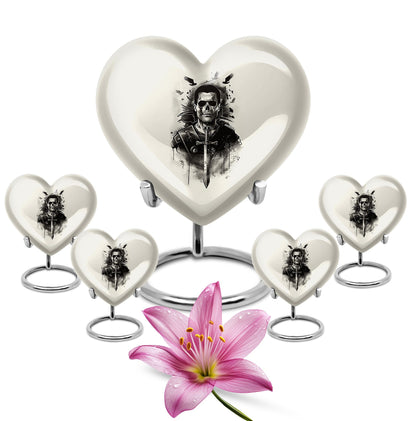 Heart-shaped Catholic Urn
