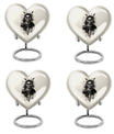 Heart-shaped Catholic Urn
