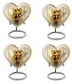 Heart-shaped Catholic cremation urn