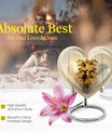 Heart-shaped Catholic cremation urn