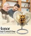 Heart-shaped Catholic cremation urn