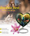 heart-shaped parrot urn for human ashes