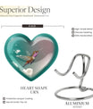 Heart-shaped 10 inch humming bird urn for men