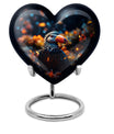 10-inch abstract design heart-shaped Toucans 