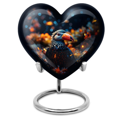 10-inch abstract design heart-shaped Toucans 