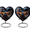 10-inch abstract design heart-shaped Toucans 