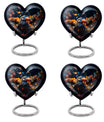 10-inch abstract design heart-shaped Toucans 