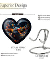 10-inch abstract design heart-shaped Toucans 