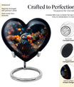 10-inch abstract design heart-shaped Toucans 