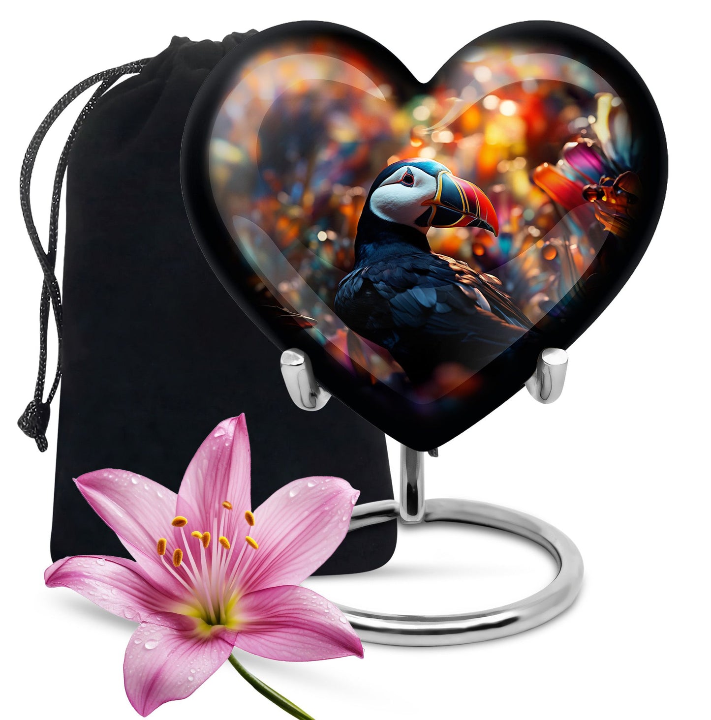 Toucans Heart Urn