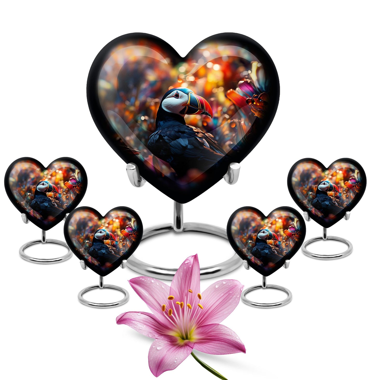 Toucans Heart Urn