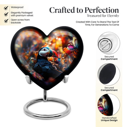 Toucans Heart Urn
