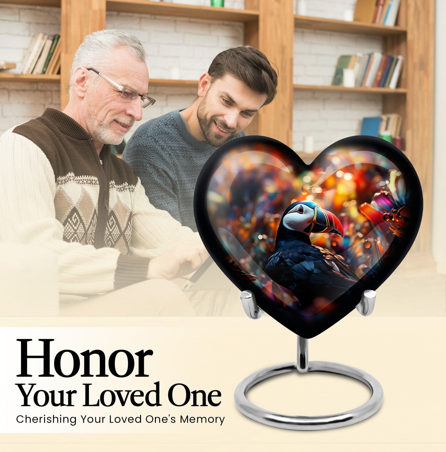 Toucans Heart Urn