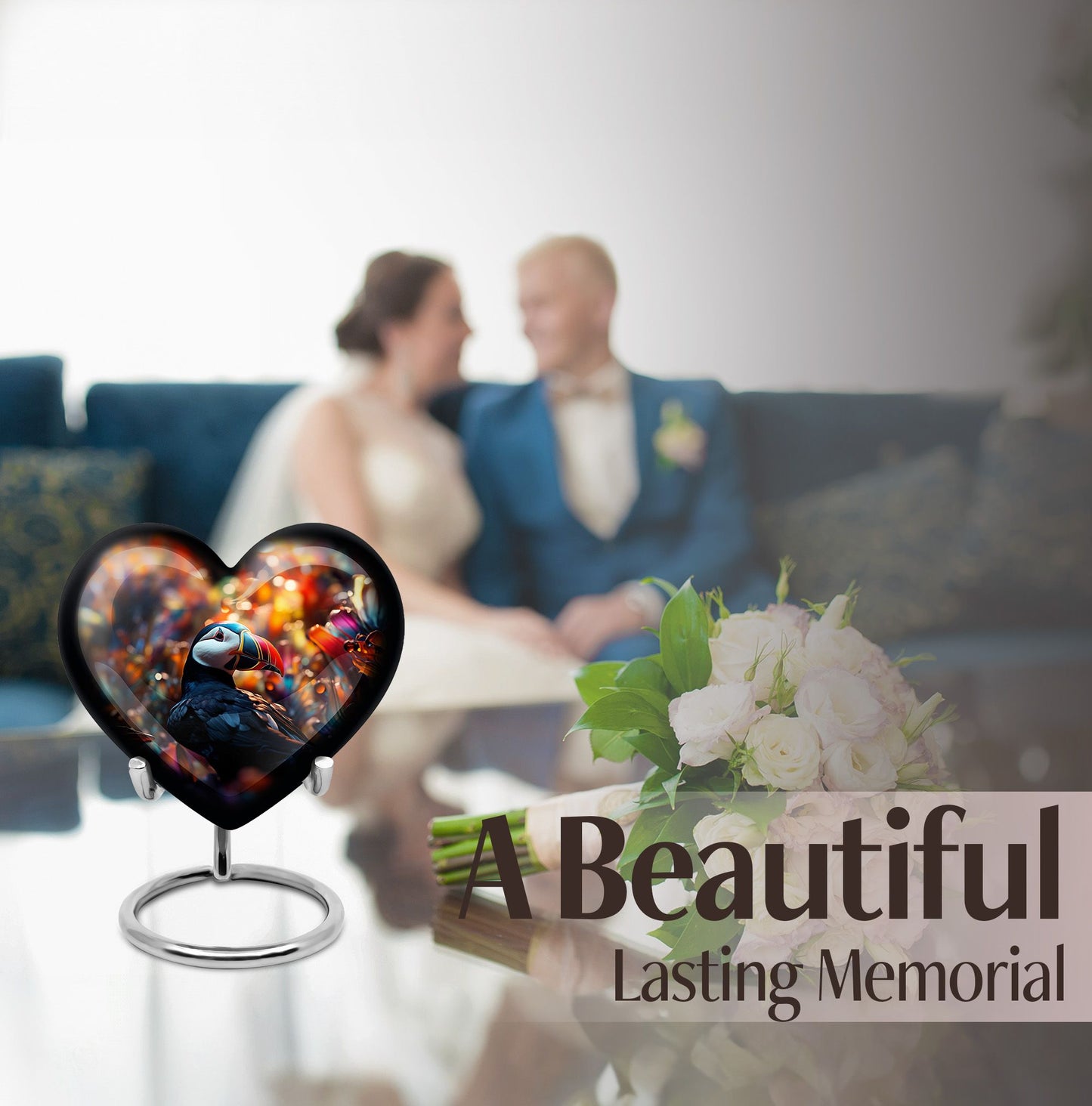 Toucans Heart Urn