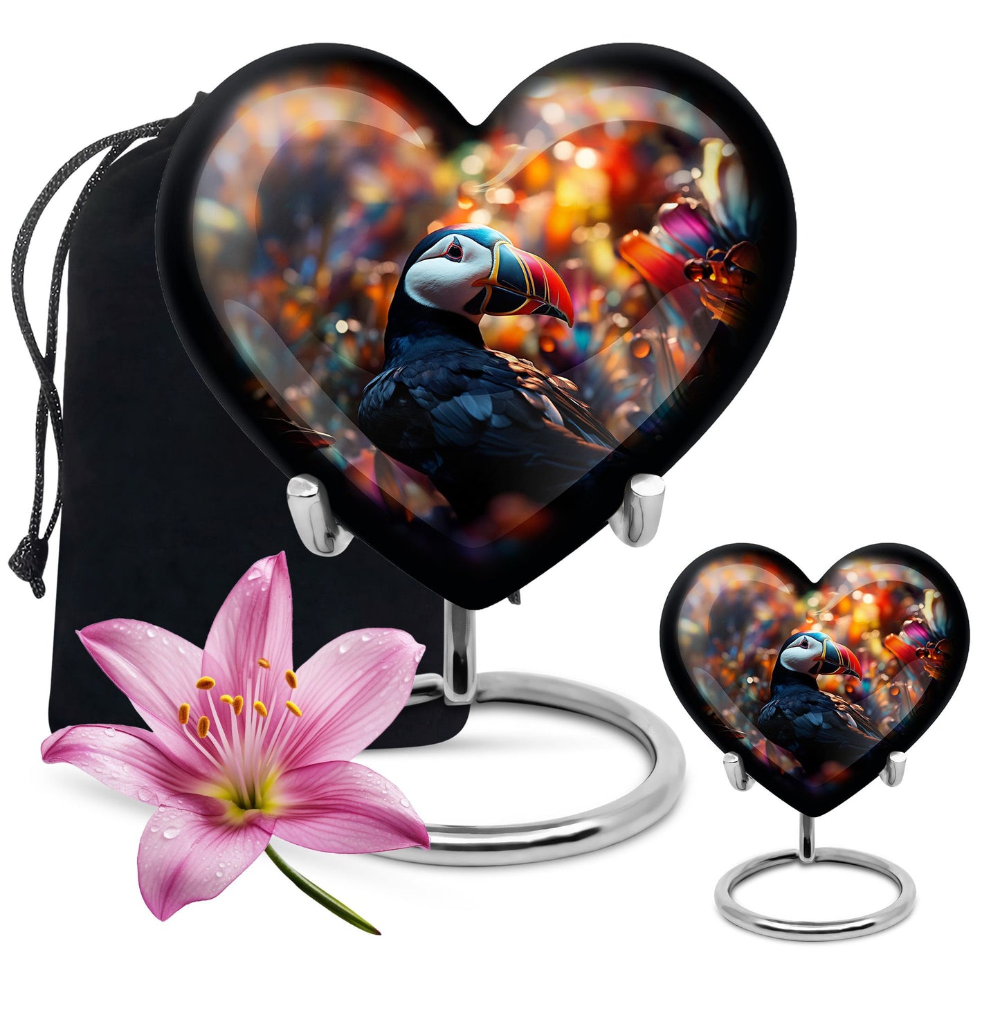 Toucans Heart Urn