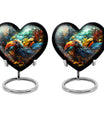 Heart Toucans Urn for adult male ashes