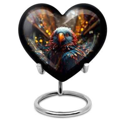 Toucans Urn for women's ashes,