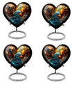 heart-shaped toucans urn