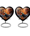 heart-shaped Toucans urn