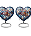 heart-shaped, 10-inch diamond Urn for ashes
