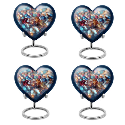heart-shaped, 10-inch diamond Urn for ashes