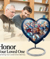 heart-shaped, 10-inch diamond Urn for ashes